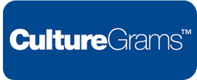 The image shows the CultureGrams logo with white text on a blue background.
