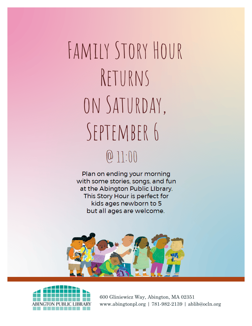 Saturday Family Story Hour full description on page